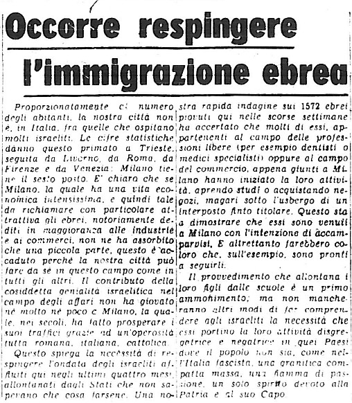 Respingere l'immigrazione