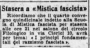 Convegno di mistica fascista